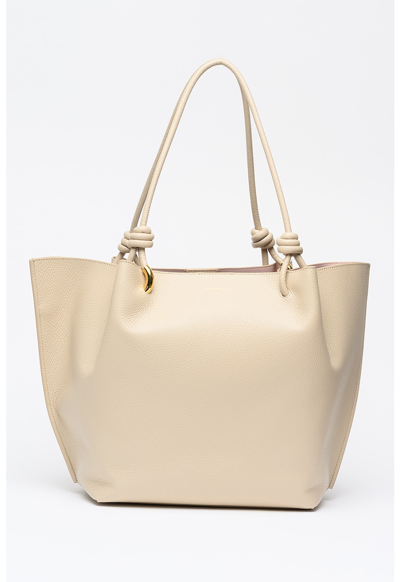 Geanta shopper din piele cu aspect granulat Finn - Bej