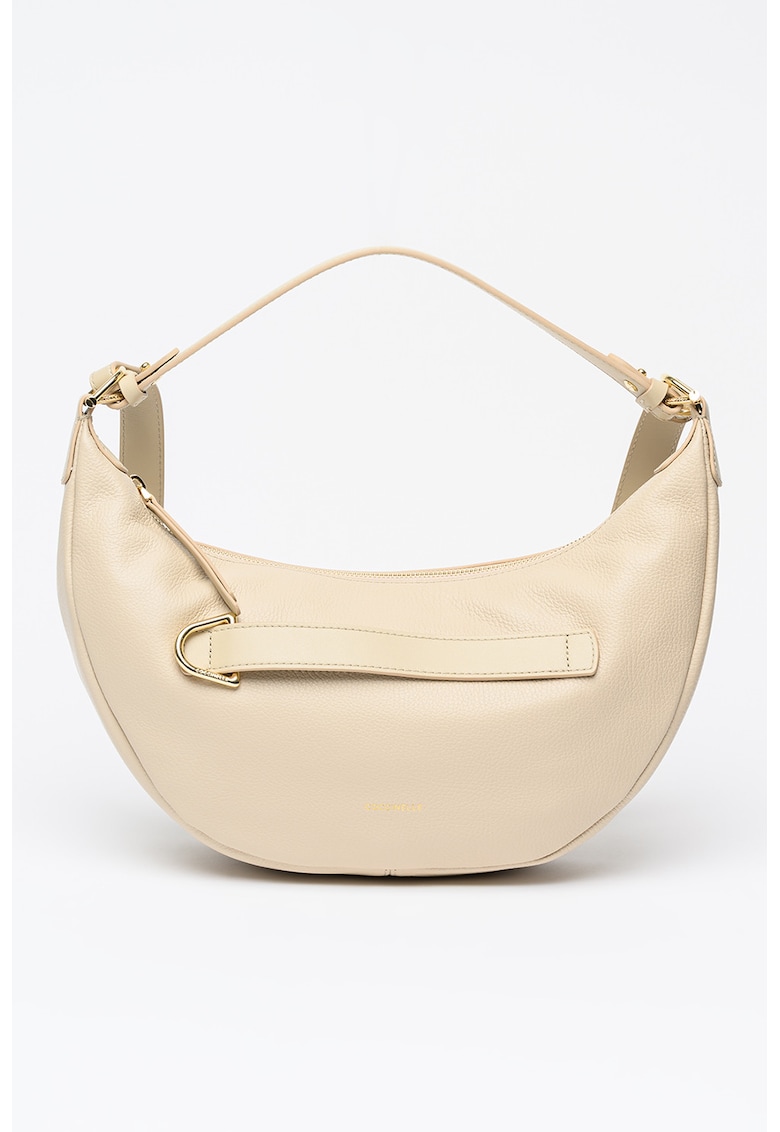 Geanta de piele cu bareta de umar Paki - Bej