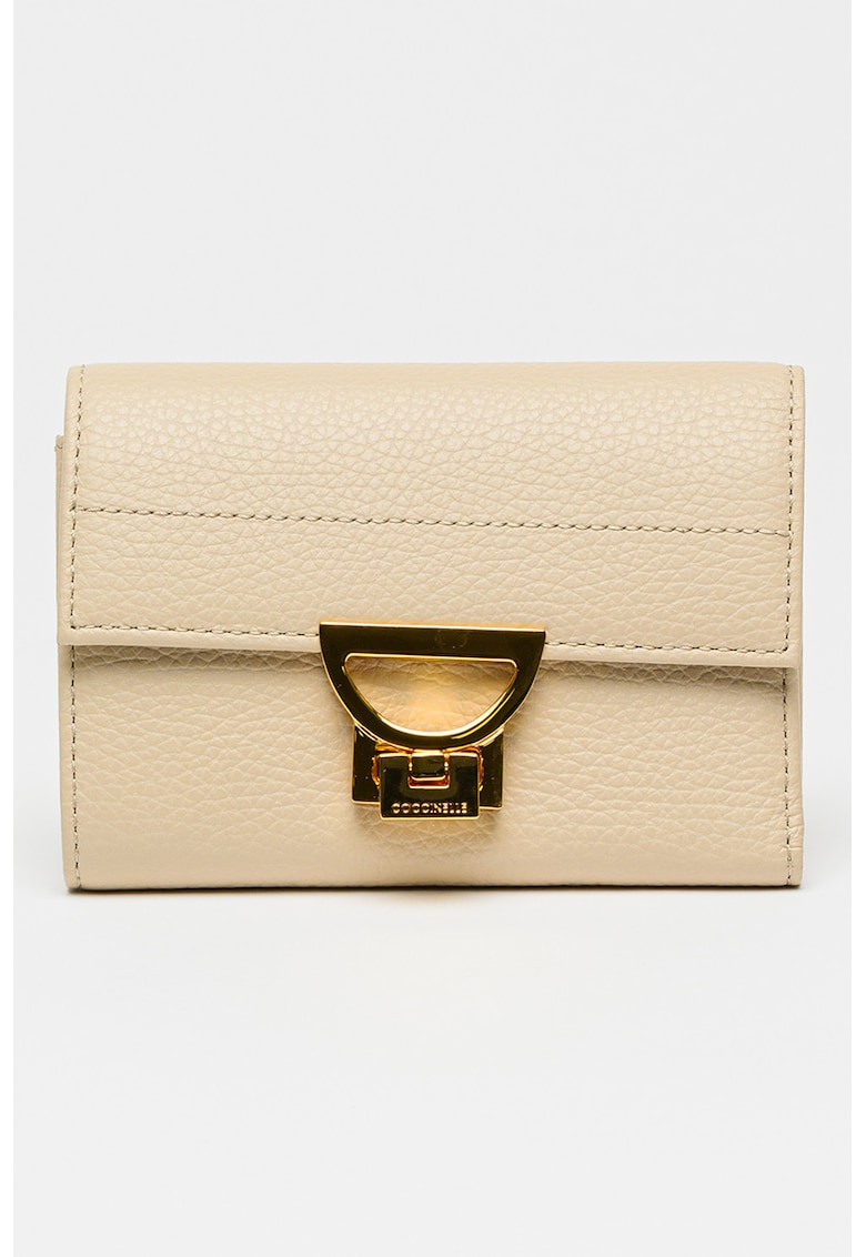 Portofel de piele Arlettis - Bej