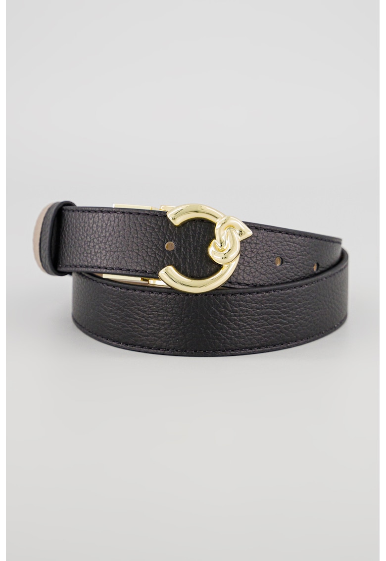 Curea reversibila din piele C-Me - Negru