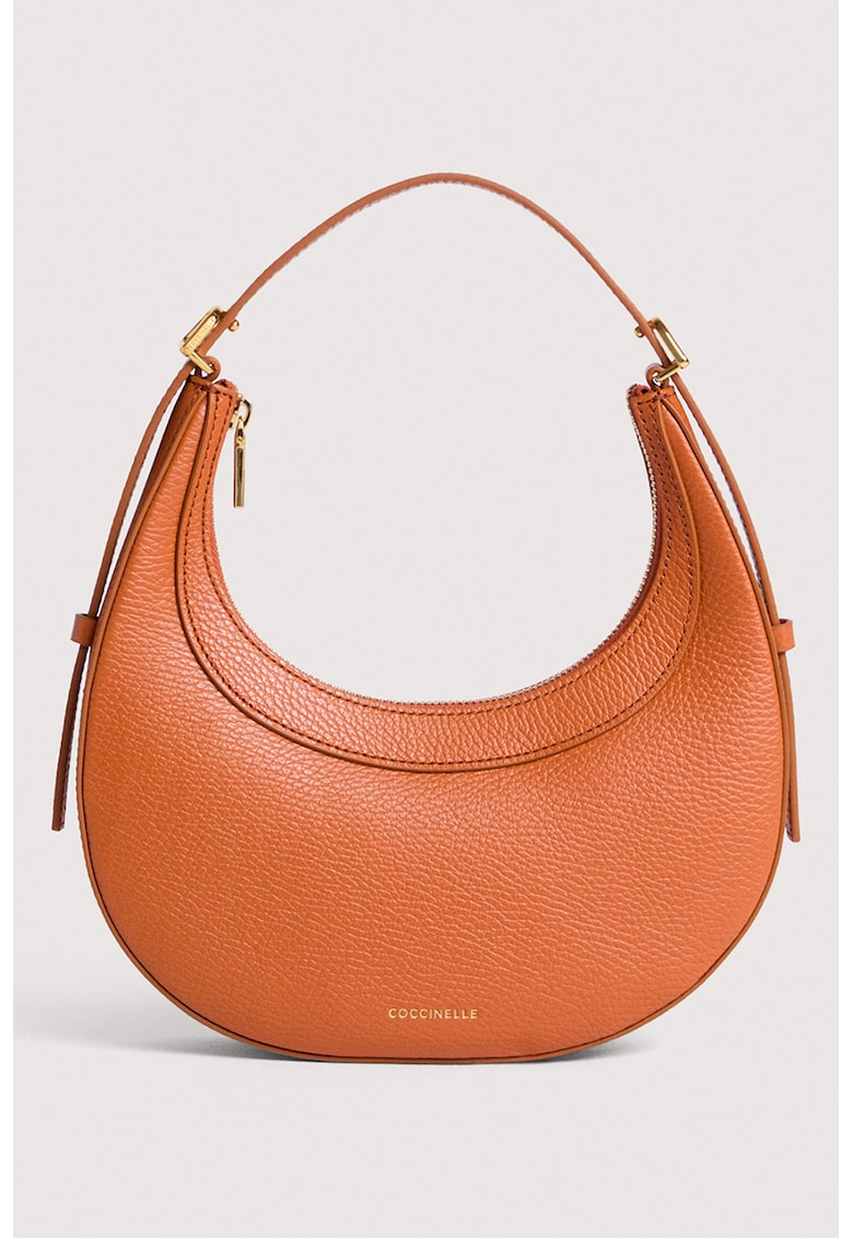 Geanta de piele cu forma de semiluna Whisper - Portocaliu mandarina