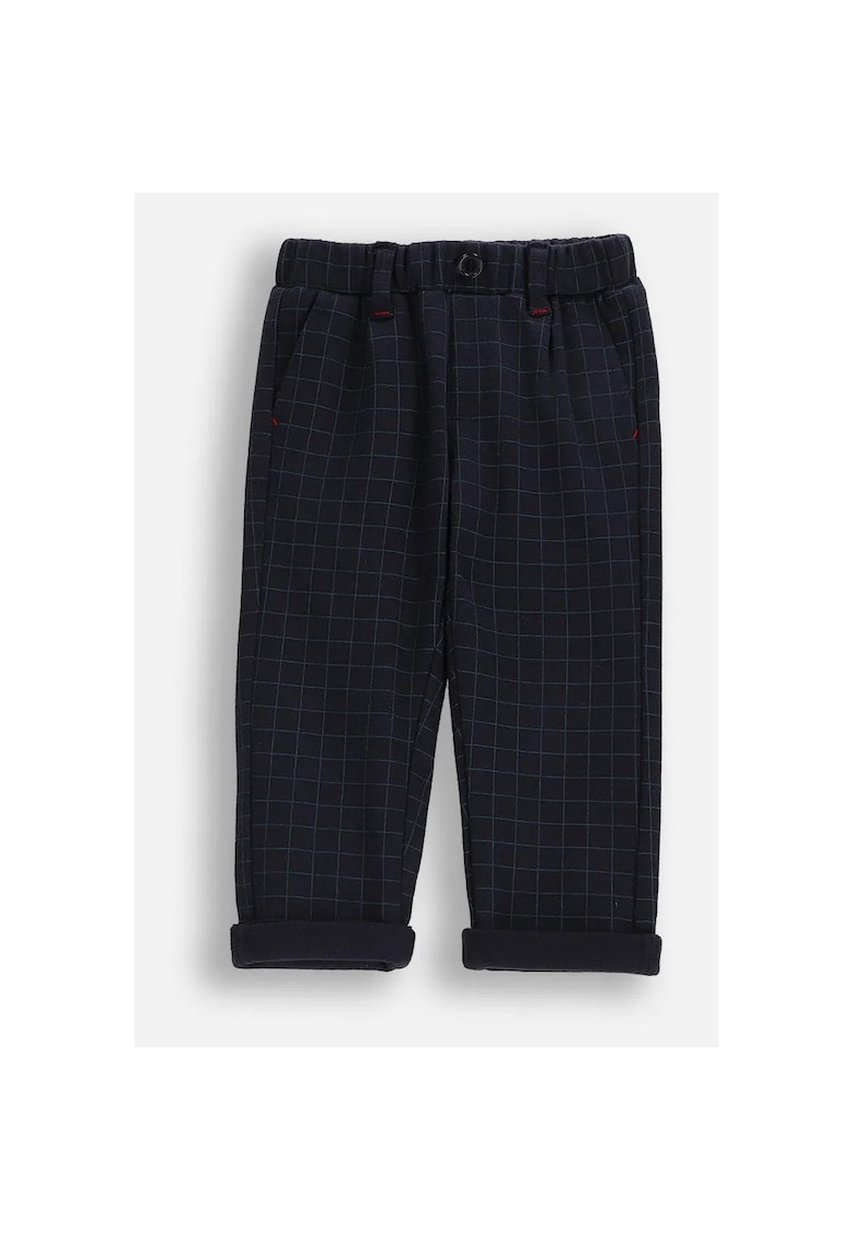 Pantaloni cu imprimeu in carouri