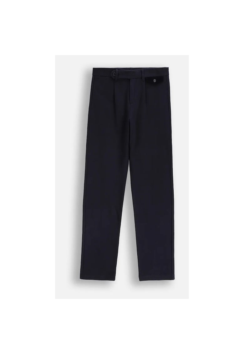 Pantaloni pentru copii - ZC5120101EJB-015 - slim fit - bleumarin - bumbac -