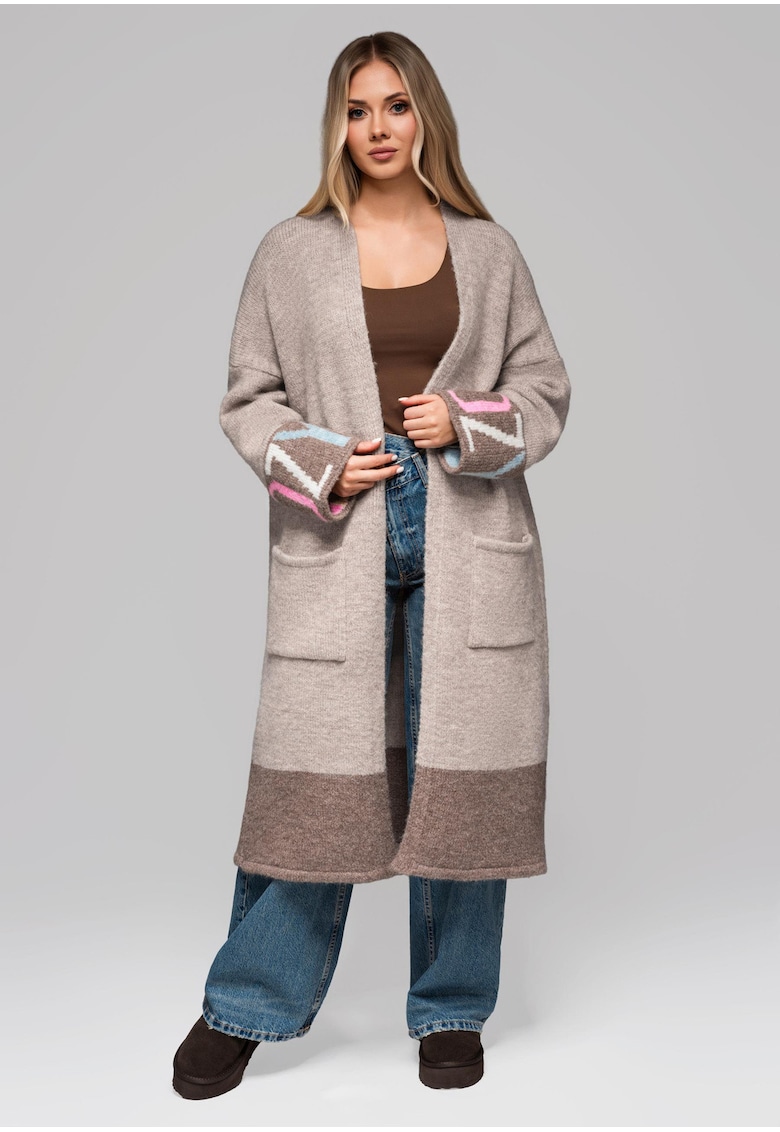 Pulover cardigan lung LW-SWCD-0115