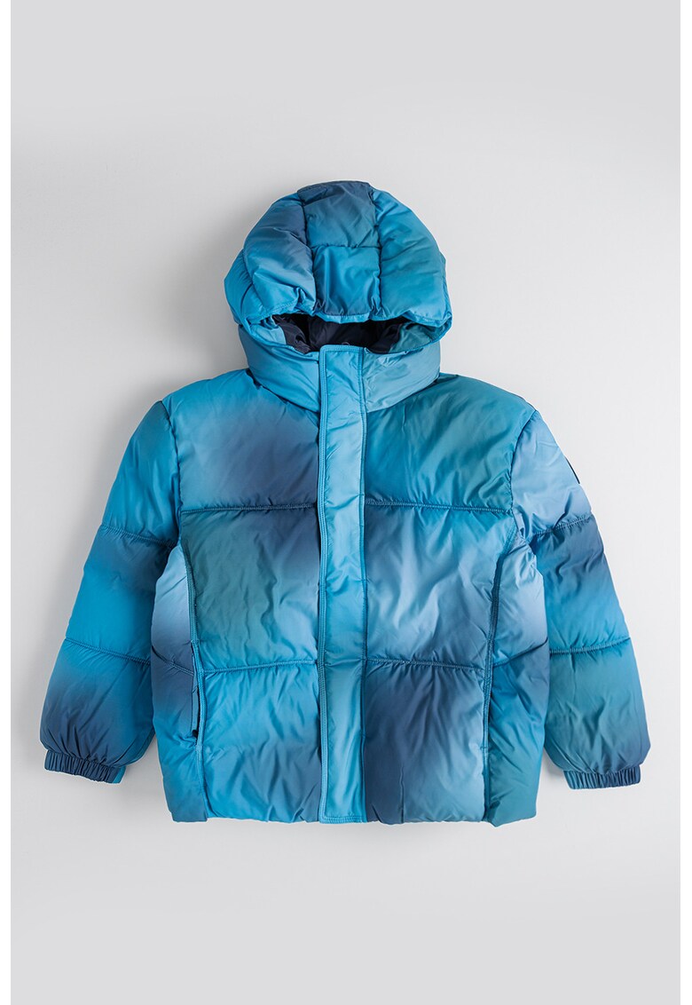 Geaca cu vatelina si gluga - Albastru deschis