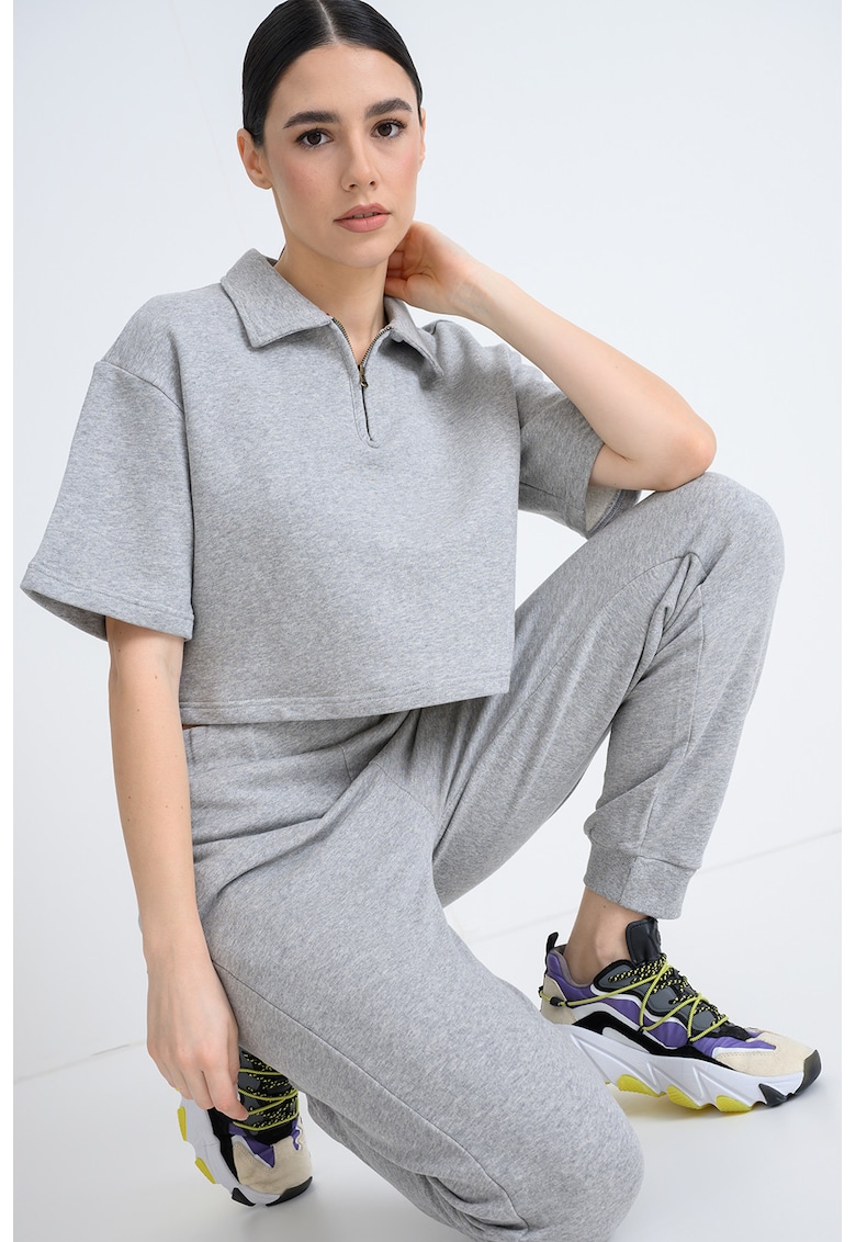 Tricou polo crop Ben