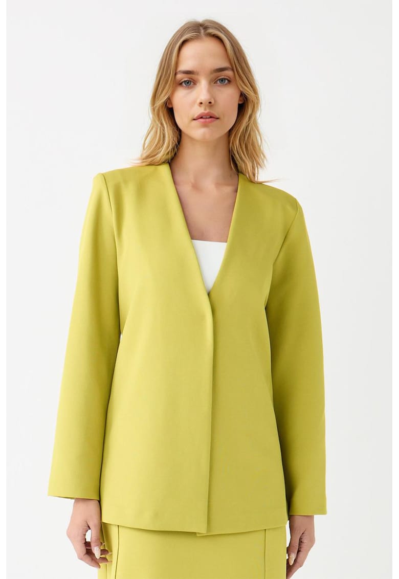 Sacou cu spate asimetric - Galben pai