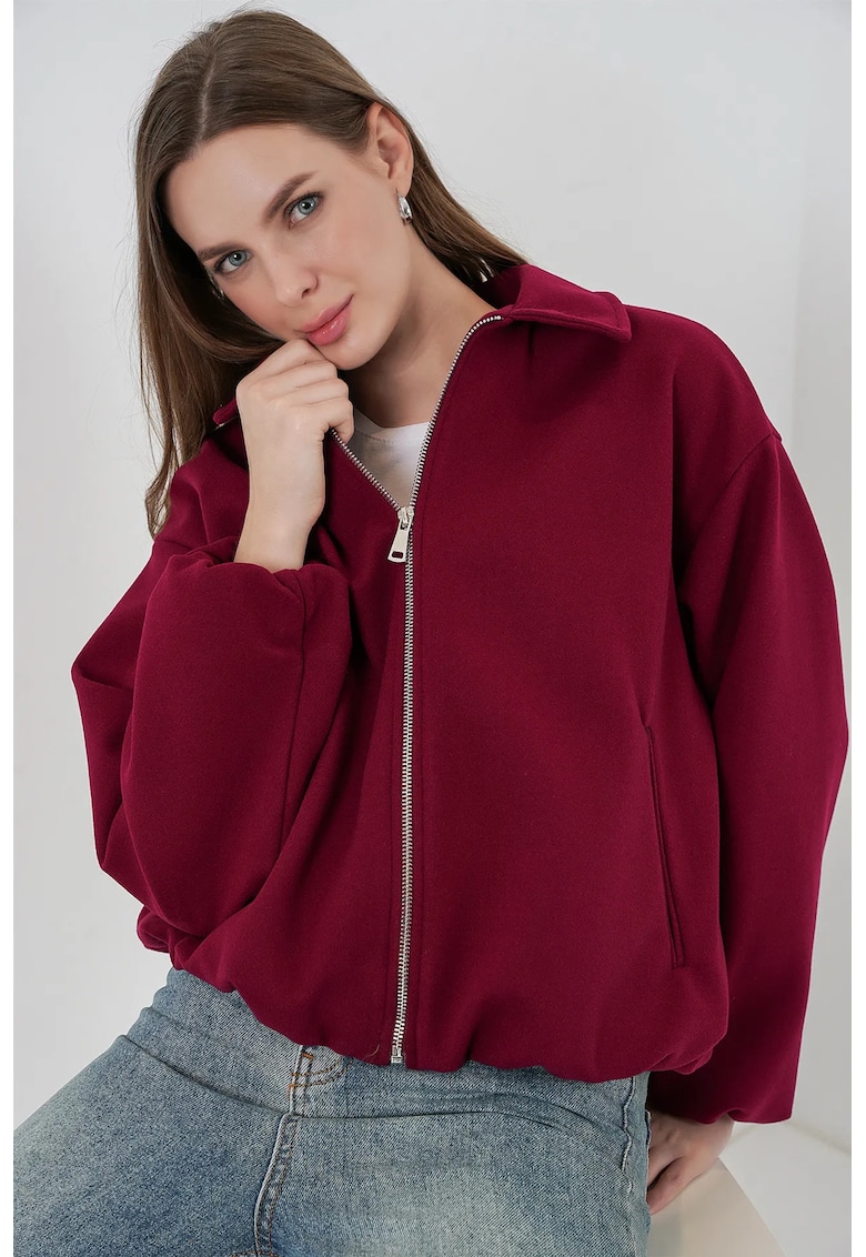 Jacheta dama - HiCCUP - Textil - Visiniu