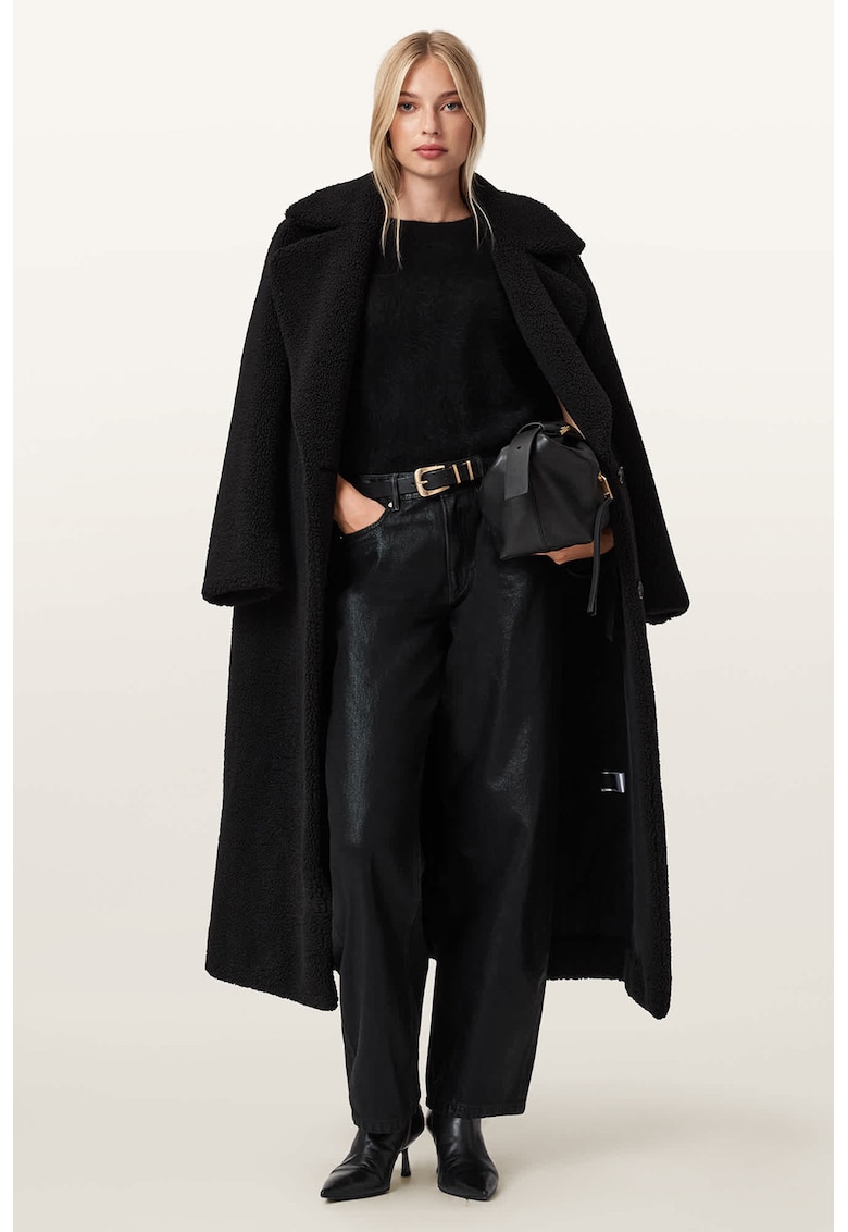 Palton lung cu nasturi