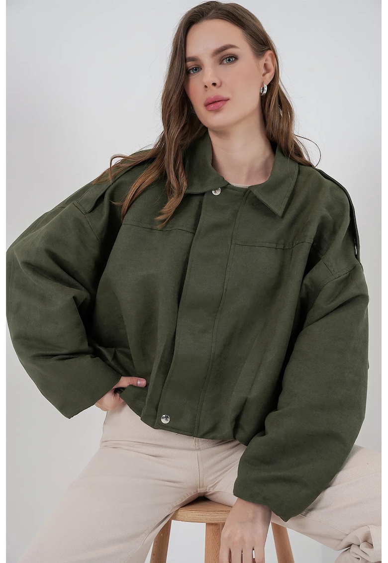 Jacheta dama - HiCCUP - Textil - Kaki