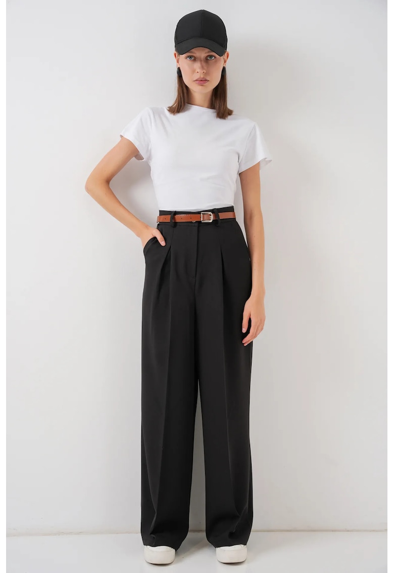 Pantaloni dama HiCCUP Palazzo plisati