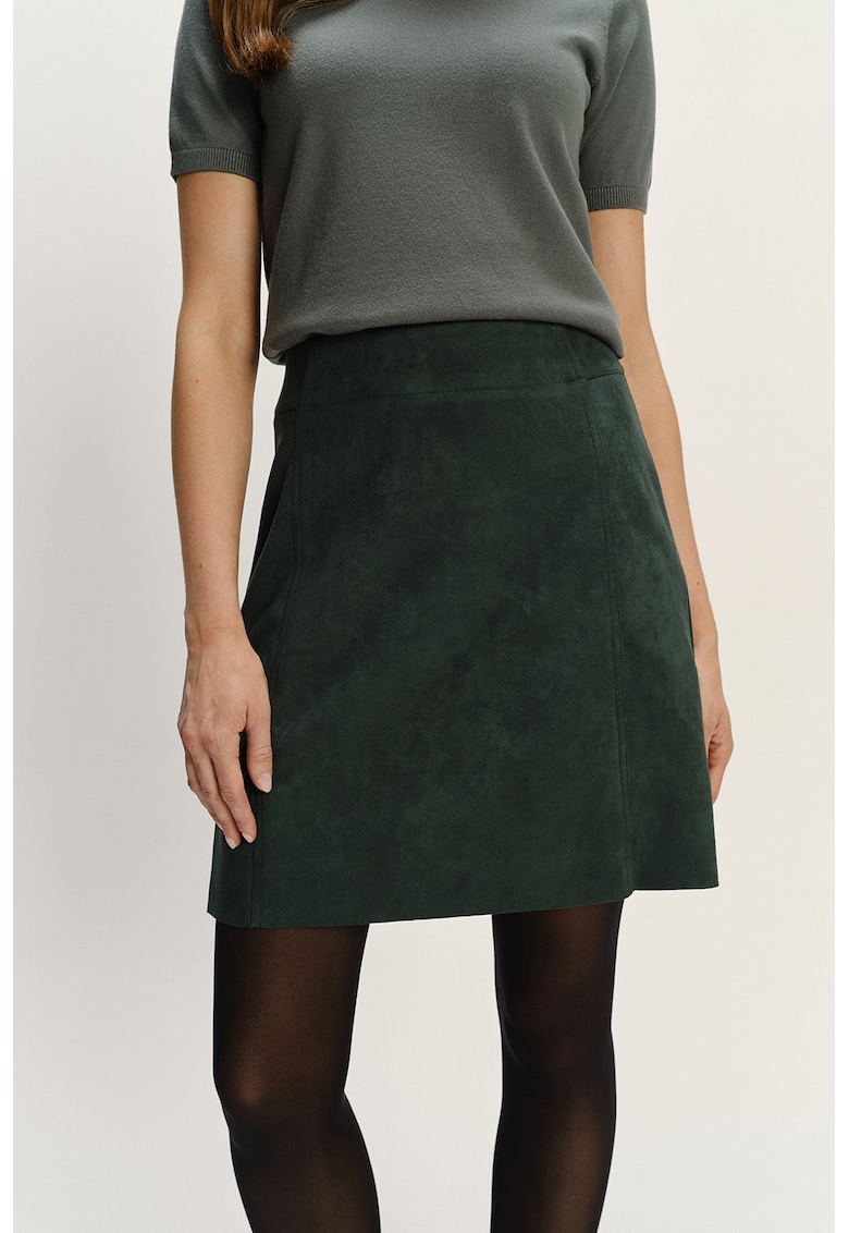 Fusta scurta uni - Verde padure