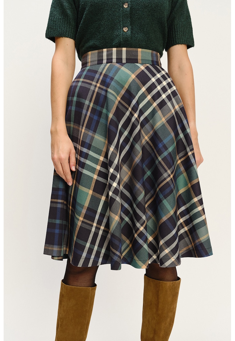 Fusta midi in carouri