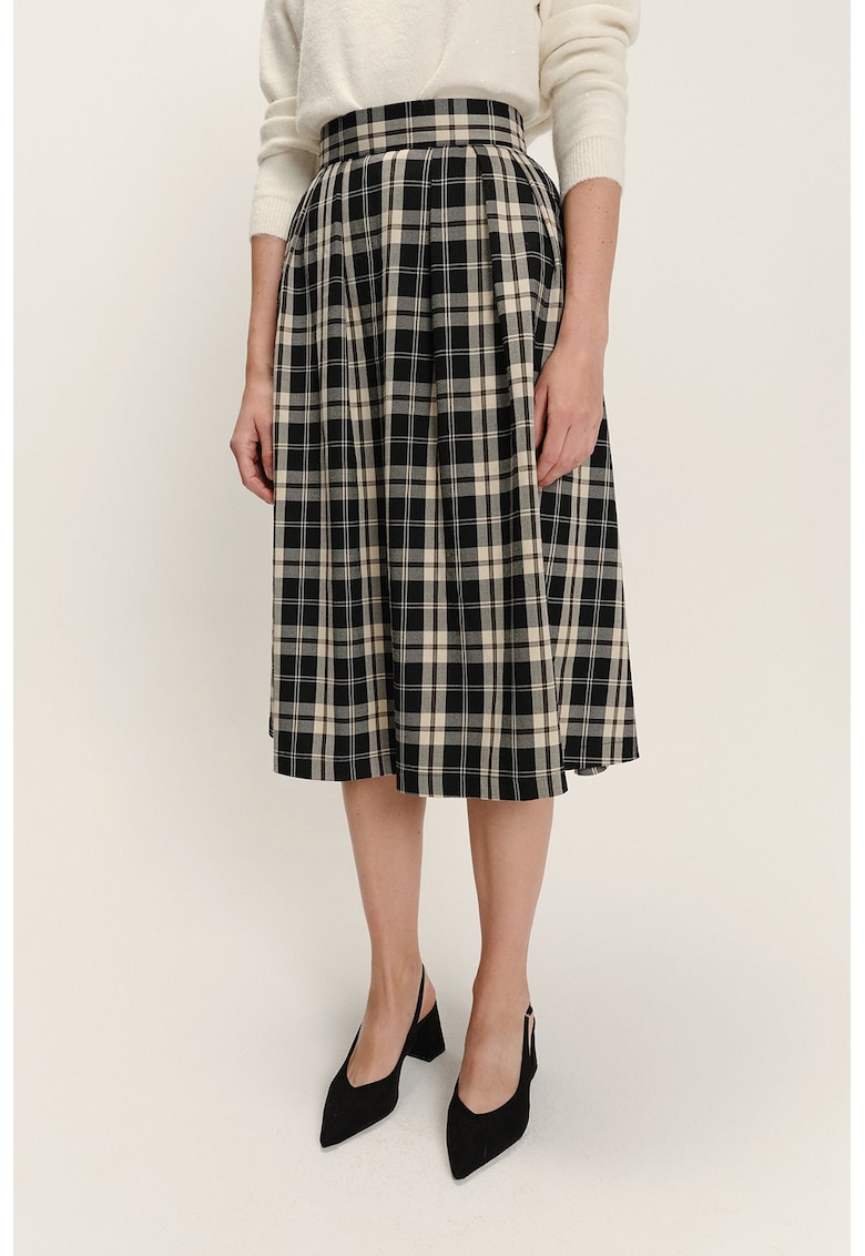 Fusta midi in carouri