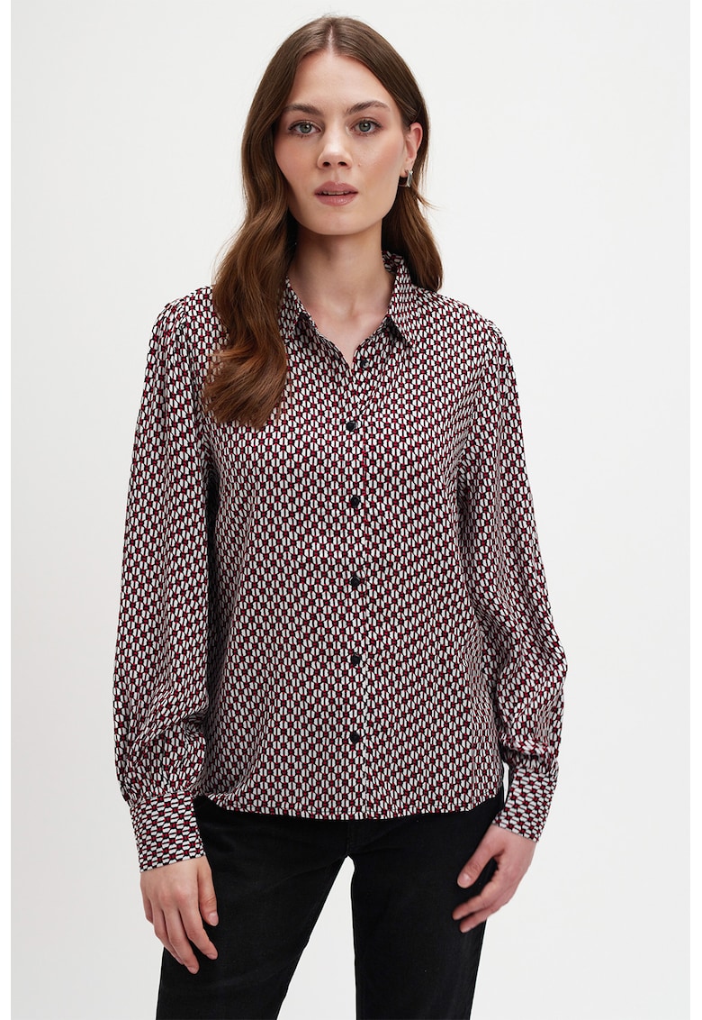 Camasa cu model si guler clasic