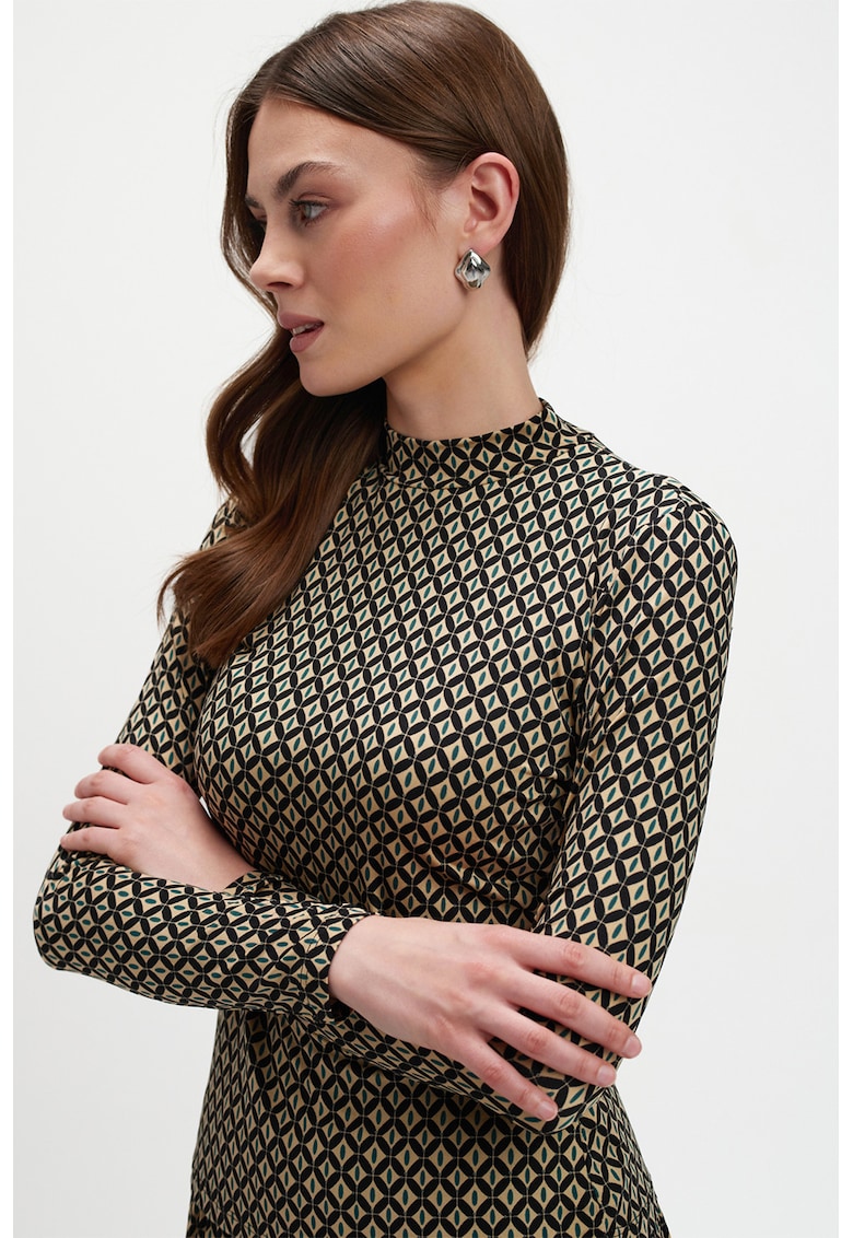 Bluza slim fit cu imprimeu