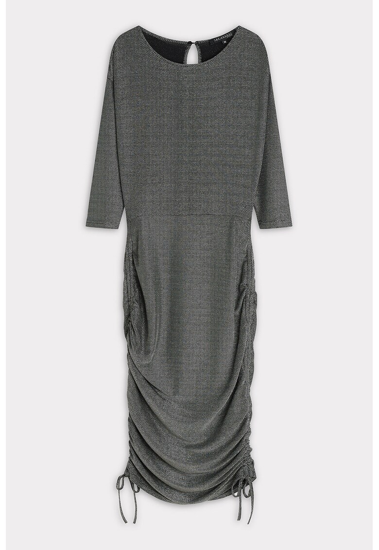 Rochie midi cu snururi laterale