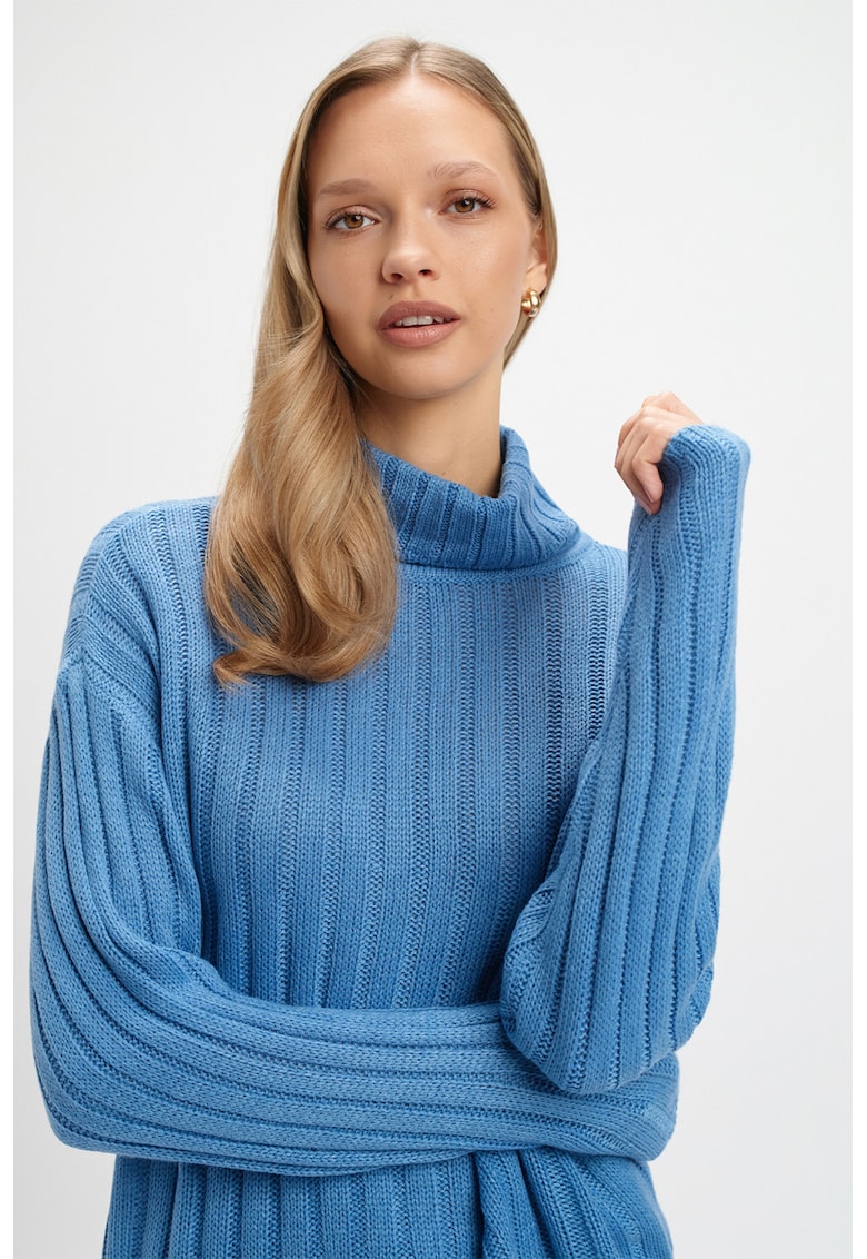 Pulover lejer cu aspect texturat