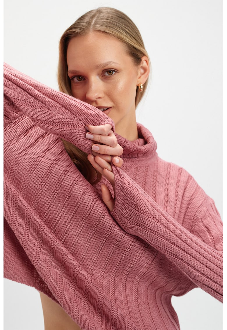 Pulover lejer cu aspect texturat