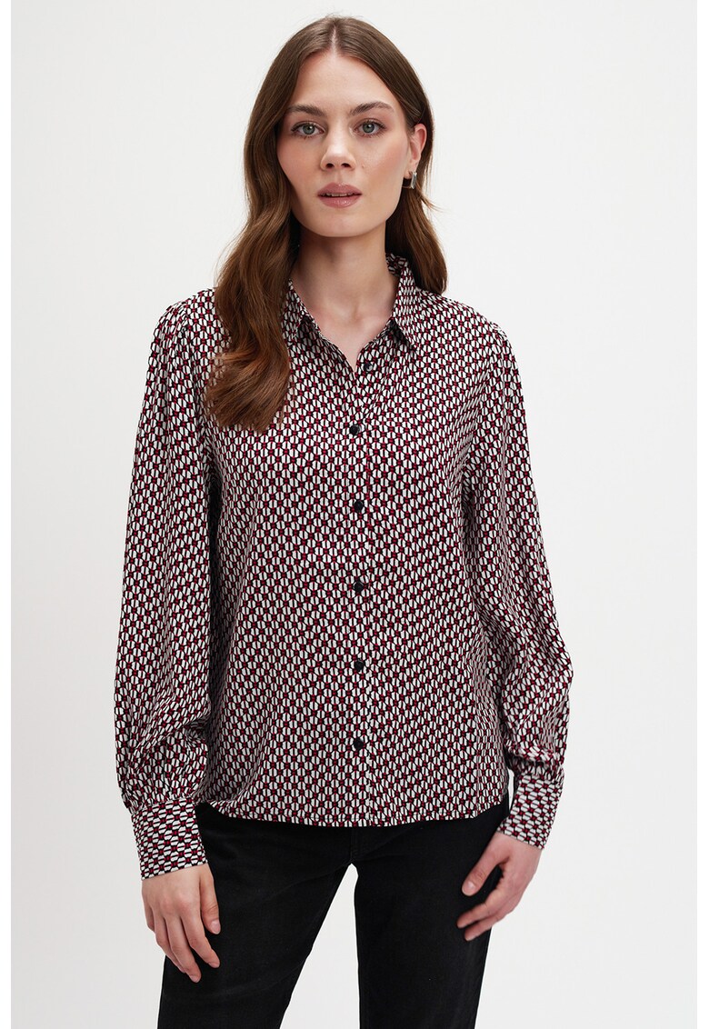 Camasa cu model si guler clasic