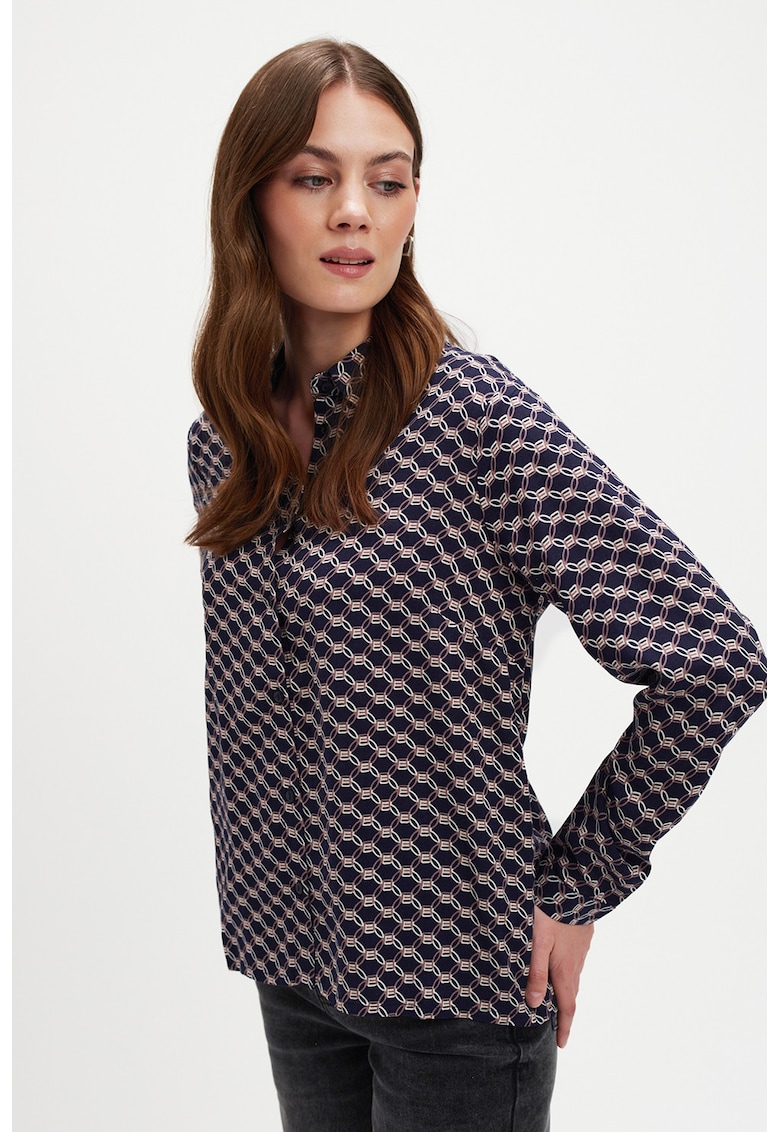 Camasa vaporoasa cu model grafic