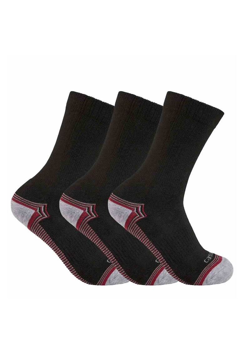 Set 3 sosete sport barbati Force Midweight Crew - negru - 42-45 EU