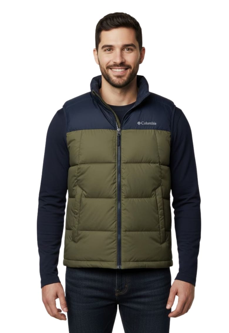 Vesta matlasata cu buzunare oblice