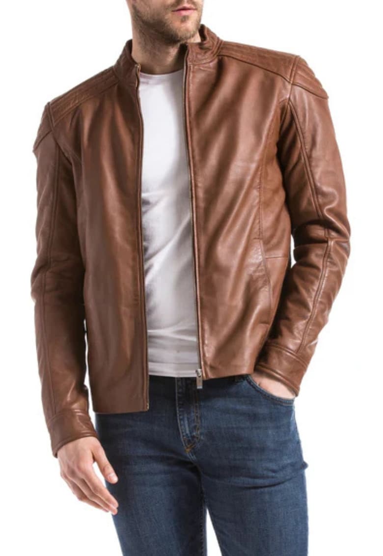 Geaca biker uni -