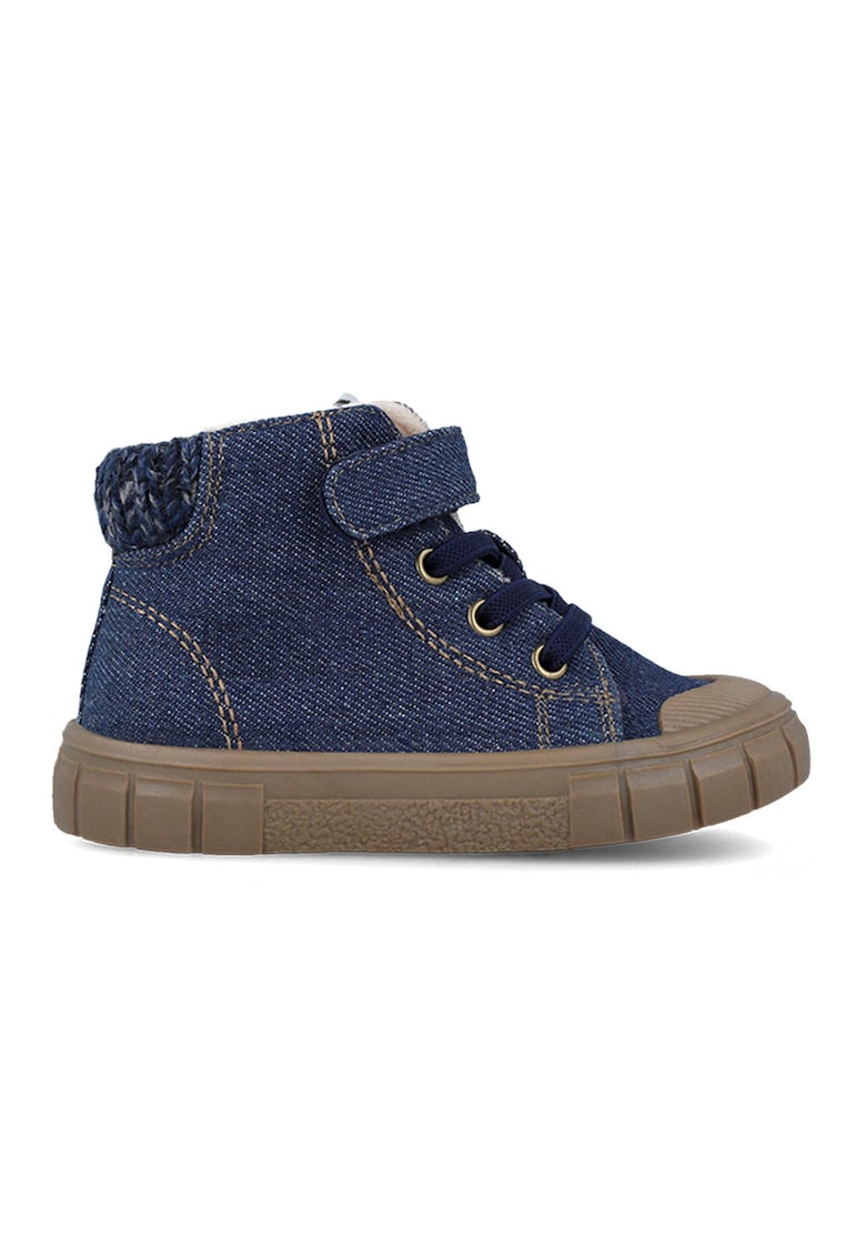 Tenisi inalti din denim - Bleumarin