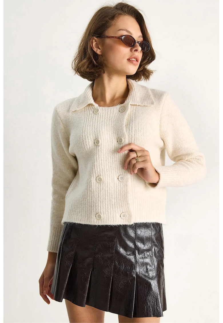 Cardigan tricotat piatra naturala - femei - Piatra naturala -