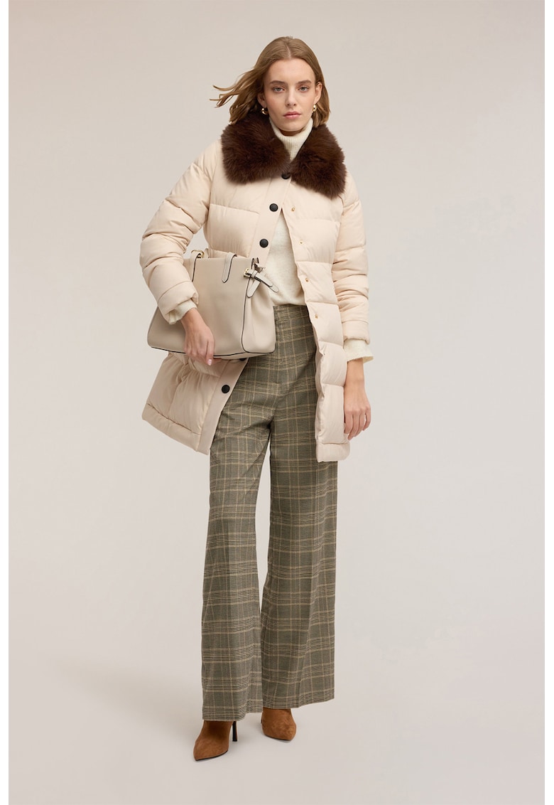 Geaca cu vatelina si blana sintetia