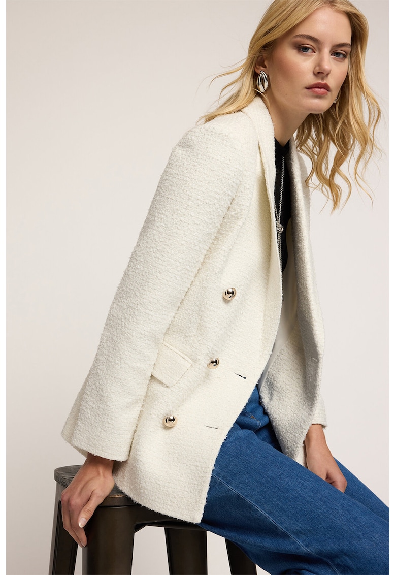 Sacou din tuid cu doua randuri de nasturi