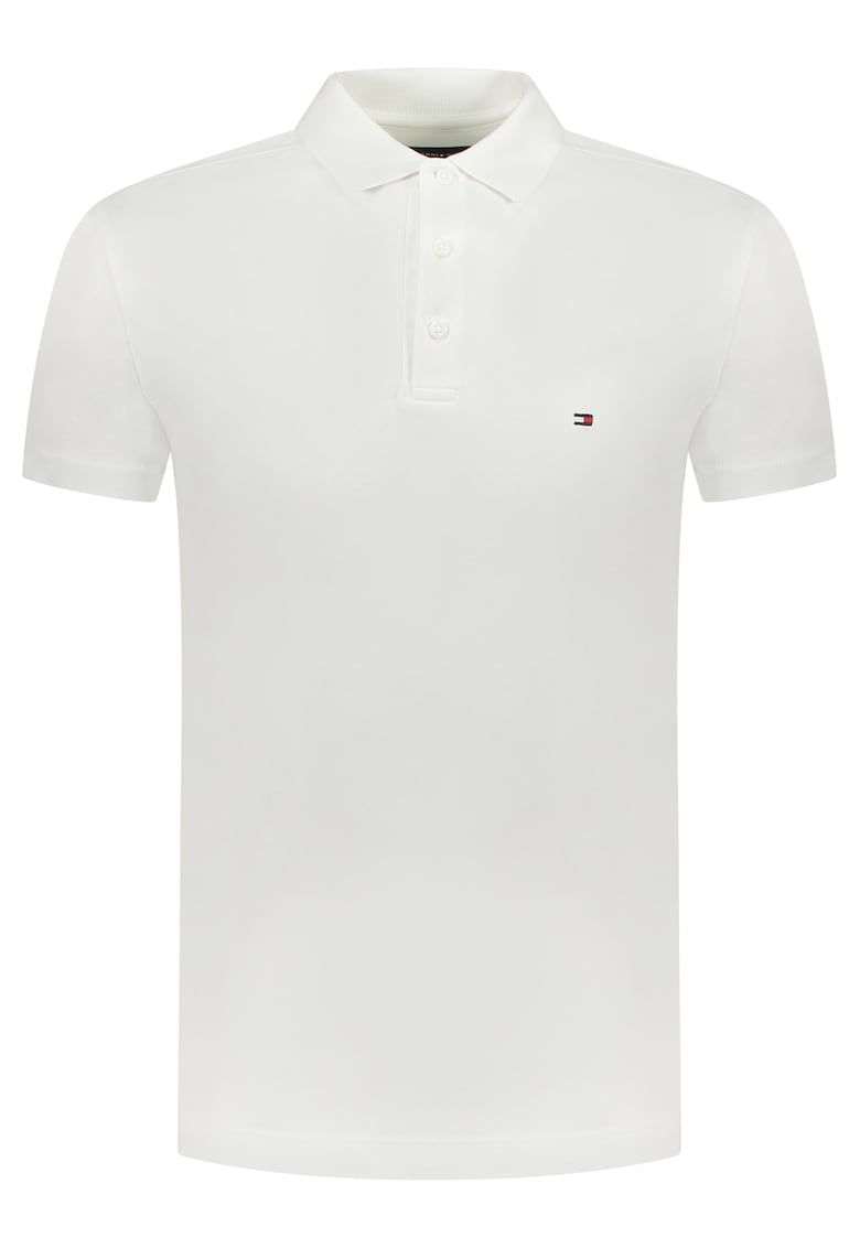 Tricou polo barbati - Alb - Logo Brodat - Bumbac 2365 - Alb
