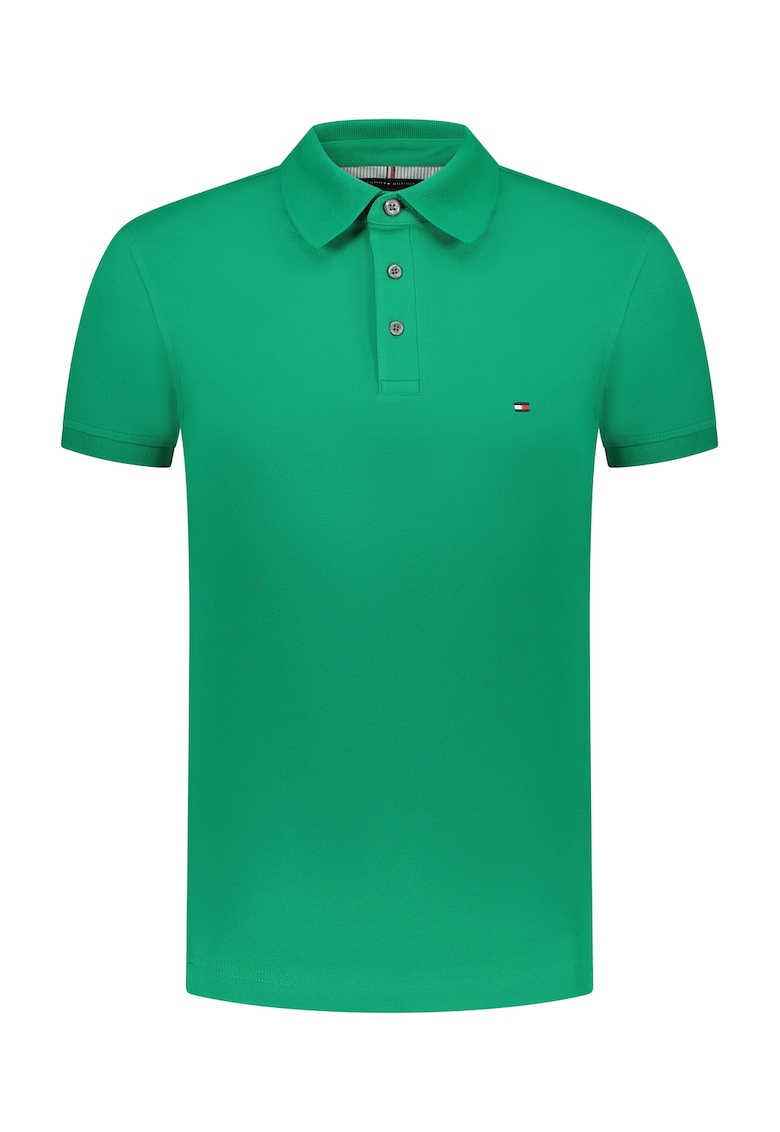 Tricou polo barbati - Verde - Bumbac - Logo Brodat 2367 - Verde