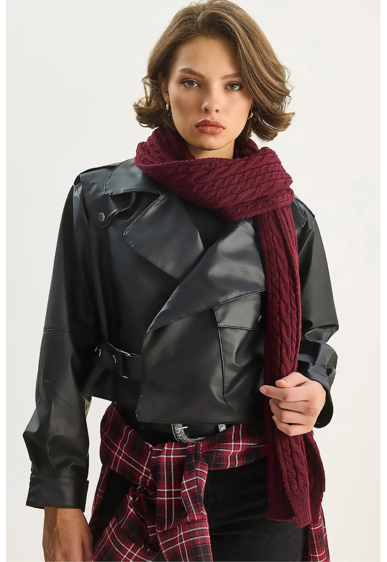 Geaca dama - jacheta supradimensionata - neagra - textila