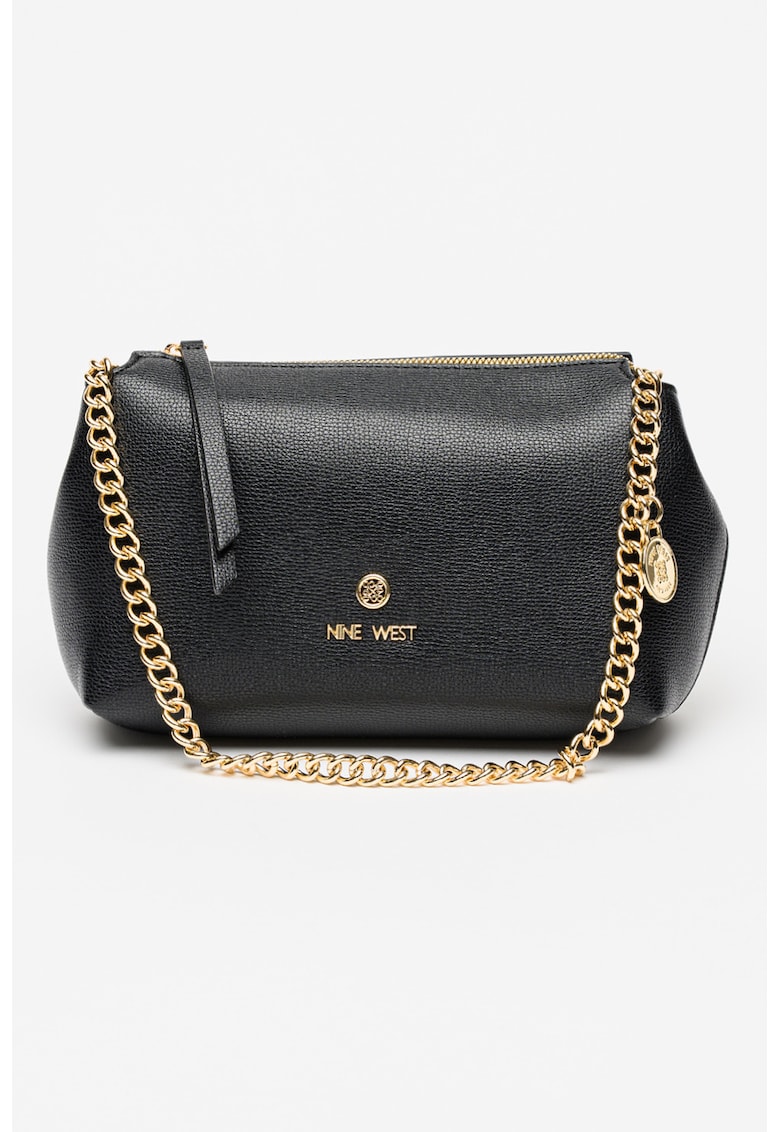 Geanta crossbody din piele ecologica Kyrie - Negru