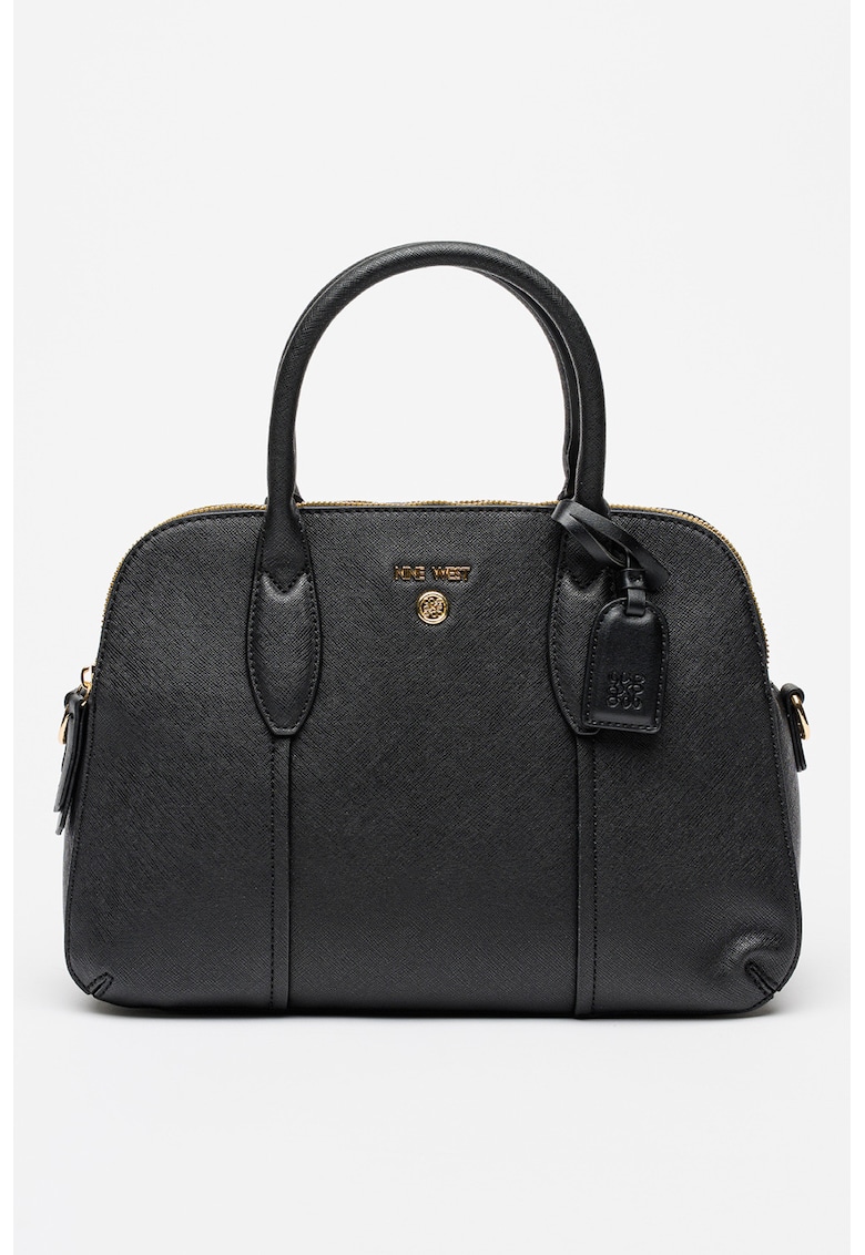 Geanta shopper din piele ecologica Gradi - Negru