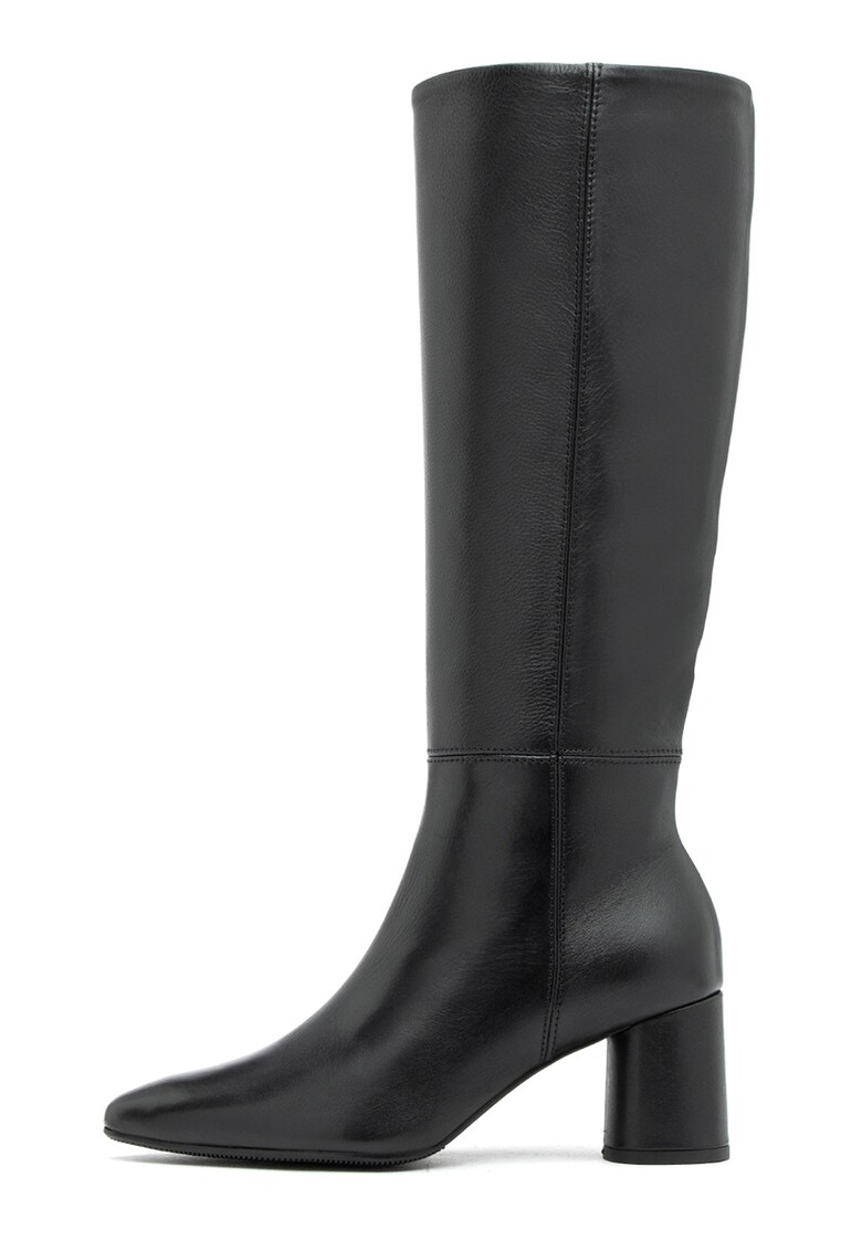 Ryłko - Cizme de piele cu toc masiv Kaya - Negru