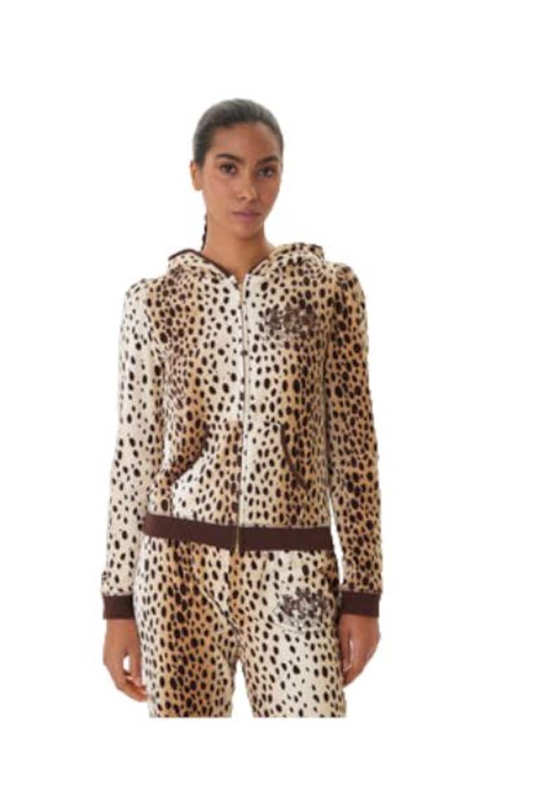 Juicy Couture Hanorac dama - sintetic/textil - bej/maro