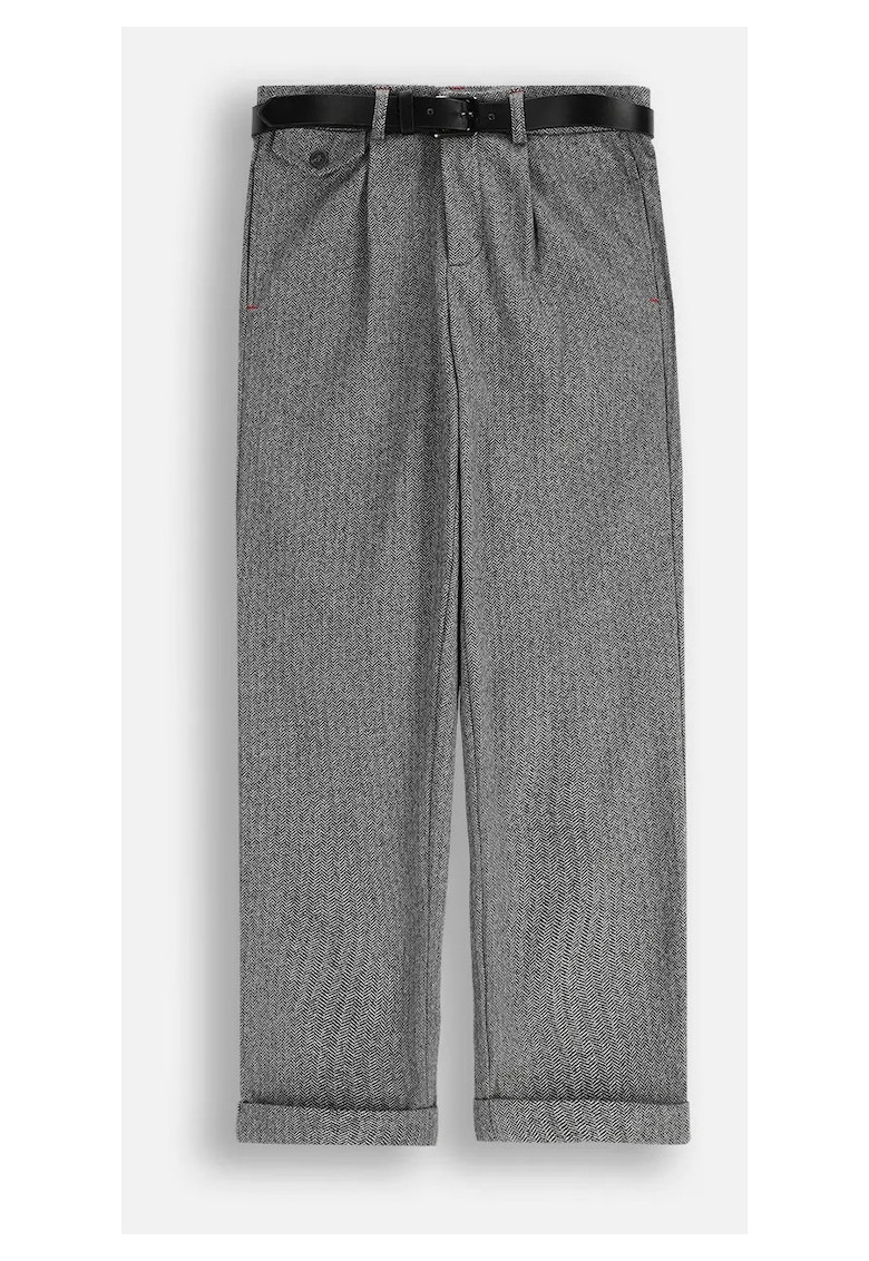 Pantaloni pentru copii - ZC5120102EJB-019 - eleganti - gri - poliester