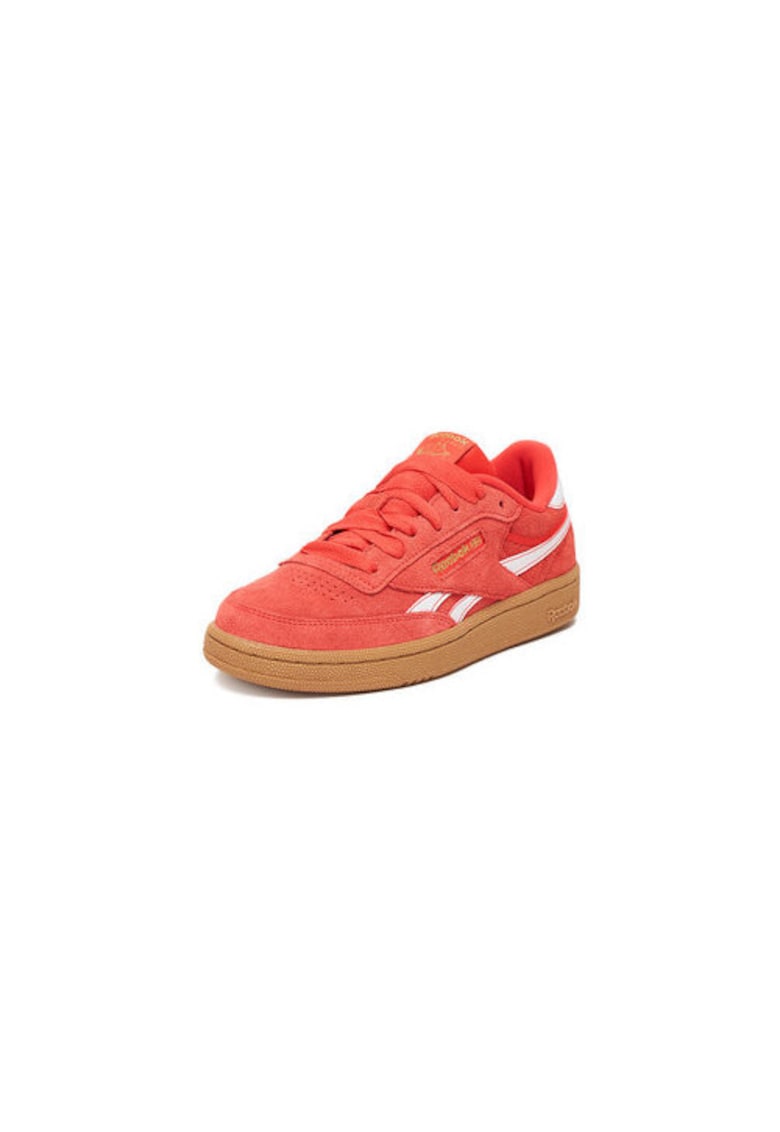 Pantofi sport copii piele naturala - rosu/alb