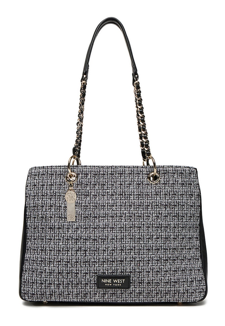 Geanta shopper material sintetic - neagra - One Size INTL - include sac de protectie.