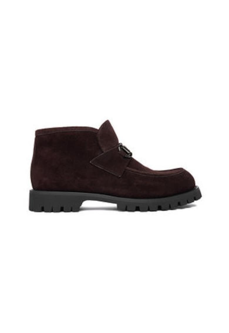 Botine dama - piele naturala - maro - Maro