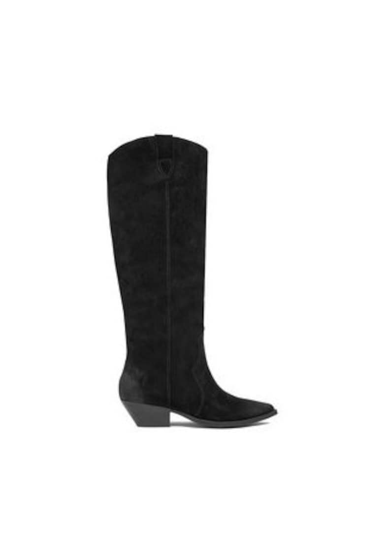 Cizme dama EO-V365-206 - Piele naturala - Negru