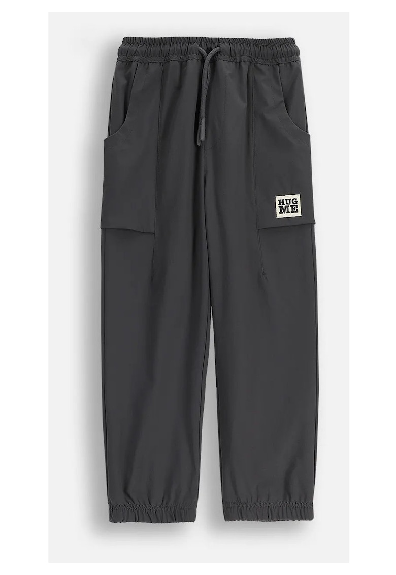 Pantaloni sport pentru copii - ZC5119601YBK-019 - captusiti - bumbac - gri