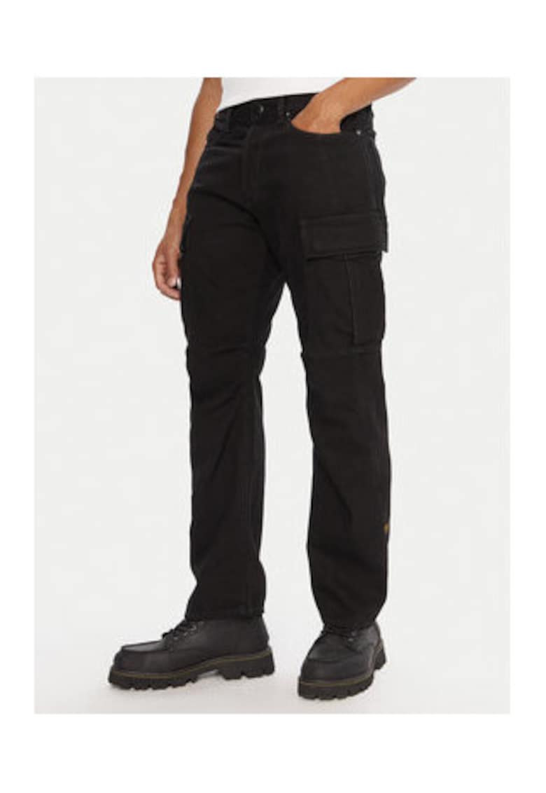 Pantaloni barbati - G-Star Raw - negru - material plastic - fara varf -