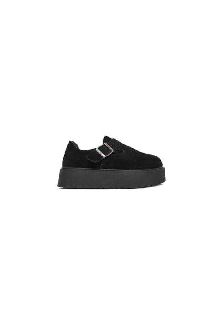 Pantofi sport copii HY669015S - Negru - Piele naturala
