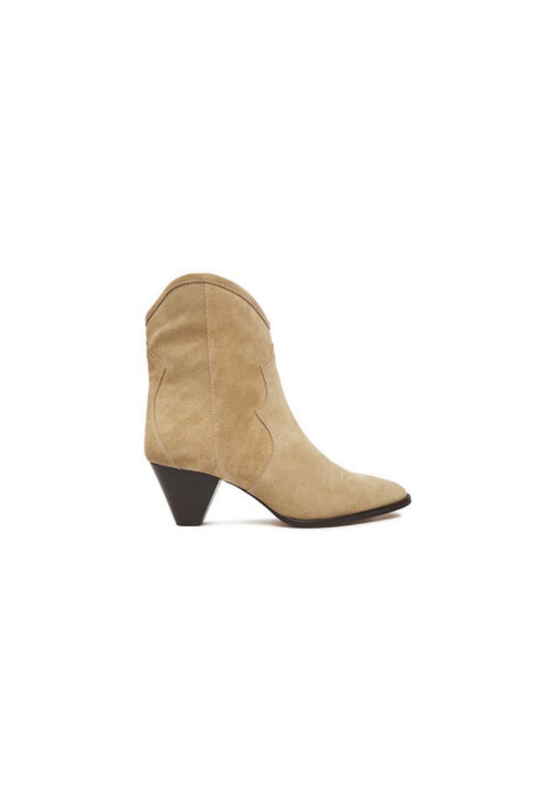 Cizme dama EO-APRIL-25FW217 - slip-on - piele naturala - bej - cauciucuri elastice