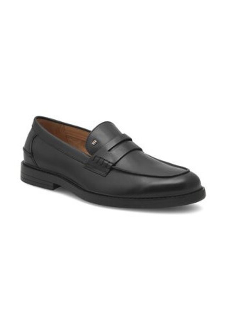 Pantofi barbati - slip-on - piele naturala - Negru