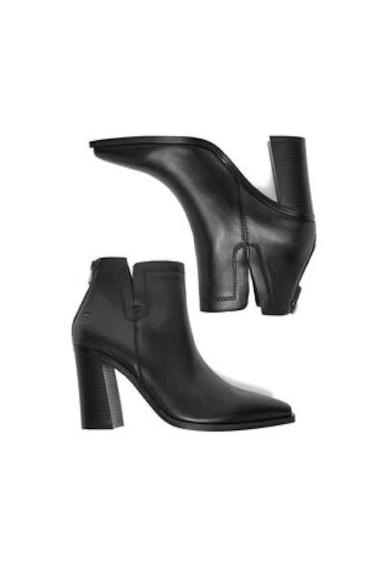 Botine dama EO-DENIZ-R25SS07135 - Piele naturala - Negru